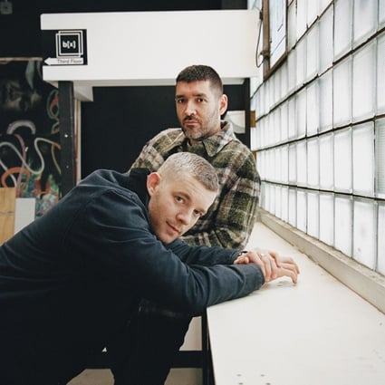 Russell Tovey (front) and Robert Diament, authors of Talk Art: Everything You Wanted to Know About Contemporary Art but Were Afraid to Ask.
