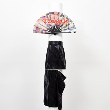 Mini Han (2021) by Haneyl Choi: stainless steel, a folding hand fan and a skirt. Photo: P21
