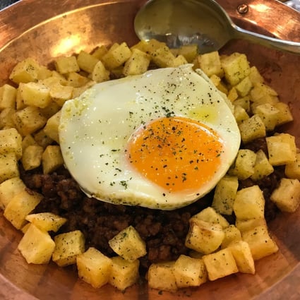 What is a national dish? A Macanese classic that every family in Macau cooks their own way: minchee, or minchi, made with minced beef or pork, potatoes and a fried egg. Photo: Bernice Chan