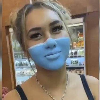 Russian influencer Leia Se was deported from Bali after painting a coronavirus mask onto her face. 