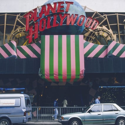 Big names like Bruce Willis, Jackie Chan, Charlie Sheen and Sylvester Stallone attended the opening of Asia’s first Planet Hollywood outlet in 1994 in Hong Kong. Photo: Corbis via Getty Images