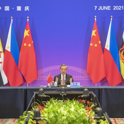 Chinese Foreign Minister Wang Yi attends the Special Asean-China Foreign Ministers’ Meeting in Chongqing on Monday. Photo: Xinhua