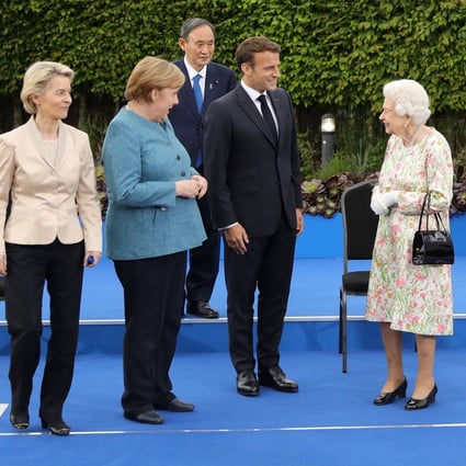 Queen Elizabeth and senior British royal family members host G7 leaders ...