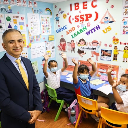Spirit of Hong Kong Award nominee Manoj Dhar (left), co-founder and CEO of Integrated Brilliant Education, is focused on helping needy children succeed. Photo: Nora Tam