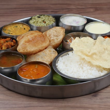 A thali meal served at Dasaprakash. Photo: Dasaprakash Hotels