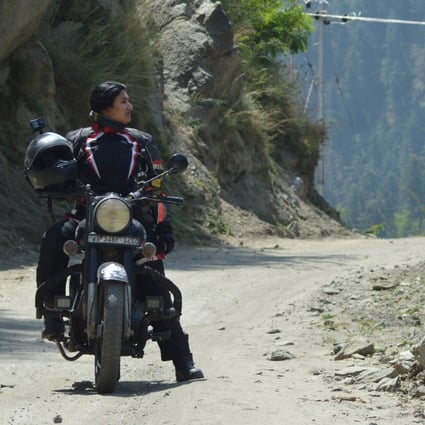 Indrani Dahal has covered at least 18,000km on her solo motorcycle journey across India. Photo: courtesy of Indrani Dahal