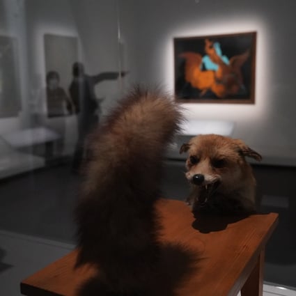 “Wolf Table” by Victor Brauner is on display during the press preview of “Mythologies: Surrealism and Beyond” at the Hong Kong Museum of Modern Art. Photo: Sam Tsang