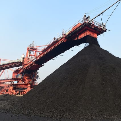 A thermal coal yard in Huanghua port in Cangzhou city, Hebei province in 2020. Photo: Xinhua 