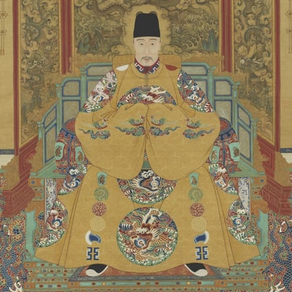 A portrait of the Jiajing Emperor (1521-1567) of the Ming dynasty, who survived a bizarre assassination attempt in 1542. 