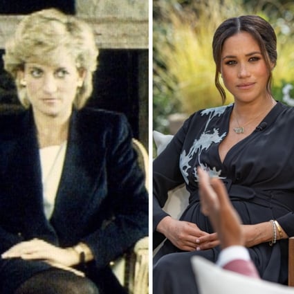 Which British royal gave the most shocking interview – Princess Diana, Meghan Markle or Prince Andrew? Photos: BBC News, Harpo Productions, BBC News/YouTube