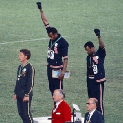 John Carlos and Tommy Smith give the Black Power salute at the 1968 Summer Olympics. Photo: Wikipedia
