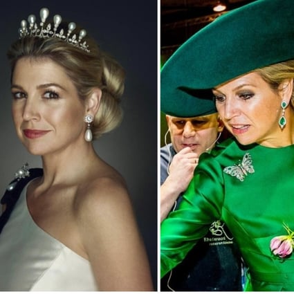 Queen Maxima of the Netherlands likes to adorn her outfits with elaborate jewellery but adopts a more down-to-earth style than most royals. Photos: @maximaofthenetherlands/Instagram, @koninklijkhuis/Instagram