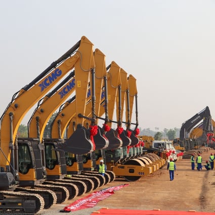 A ground-breaking ceremony for the Phnom Penh-Sihanoukville Expressway in Cambodia on March 22, 2019, a belt and road project by state-owned China Road and Bridge Corporation. Photo: Xinhua