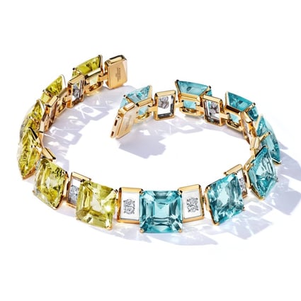 A Tiffany neckace of aquamarine, yellow beryl and diamonds. A British soldier and amateur geologist thought he had struck it rich with the discovery of beryl deposits in Hong Kong in 1955, but his dreams were soon dashed.