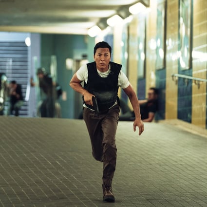 Donnie Yen in a still from Raging Fire (category IIB, Cantonese), directed by Benny Chan. Nicholas Tse co-stars.