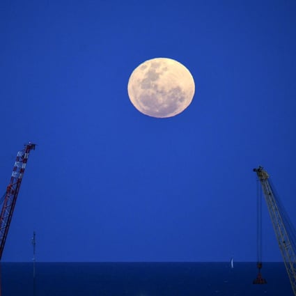 A blue moon over the La Plata River in Buenos Aires, Argentina. Photo: AFP
