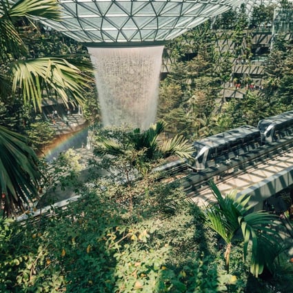 The waterfall installation is one of Singapore Changi Airport’s most iconic features – but that wasn’t enough to make it No 1 airport in the world, apparently. Photo: Changi Airport/Facebook