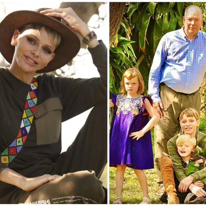 Princess Charlene sports a chic new look as she poses for photos with her family in a bid to quash rumours of an impending divorce. Photo: @hshprincesscharlene/Instagram