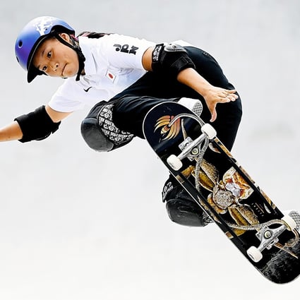 Japan’s Sakura Yosozumi in action at the Tokyo 2020 Olympic Games. Fashion has embraced the skateboarding culture, but some skaters are sceptical at how long that love can last. Photo: DPA