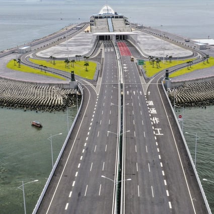 A view of the Hong Kong-Macau-Zhuhai Bridge from Lantau, amid the pandemic in 2020. Photo: Martin Chan 