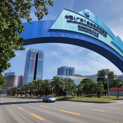 A view of the Qianhai economic zone on August 25, 2020, in Shenzhen, Guangdong. The Qianhai plan is visionary, strategic and groundbreaking. Photo: Getty Images