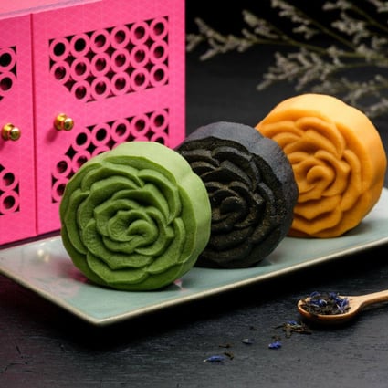 Mooncakes served at the Man Fu Yuan restaurant at the InterContinental Singapore hotel. Demand for luxury mooncakes is up this year, bakers and hoteliers say.