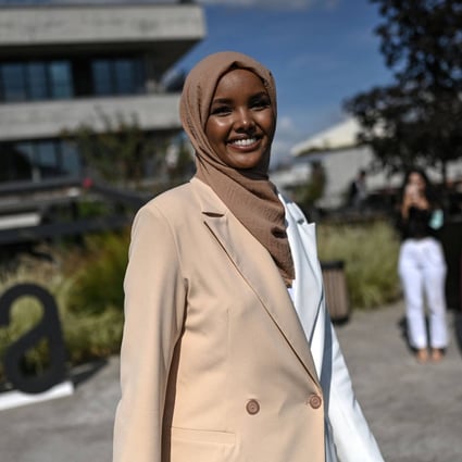 Somali-American former supermodel Halima Aden at an event in Istanbul, Turkey, on September 14, 2021. Photo: AFP