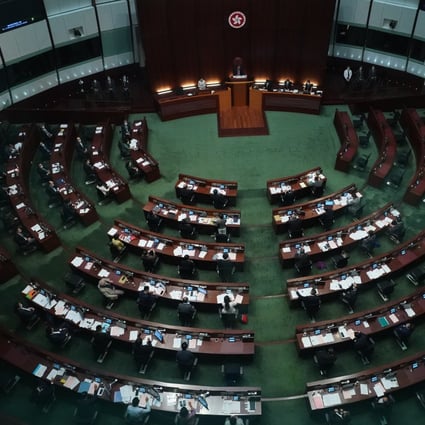 The Legislative Council in session in Hong Kong in July 2021. Photo: Felix Wong