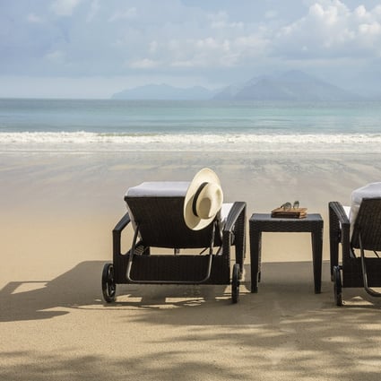 The beach at five-star resort The Datai Langkawi, in Langkawi, Malaysia. The Malaysian holiday hotspot has opened a domestic travel bubble for vaccinated domestic tourists. Photo: Datai Langkawi