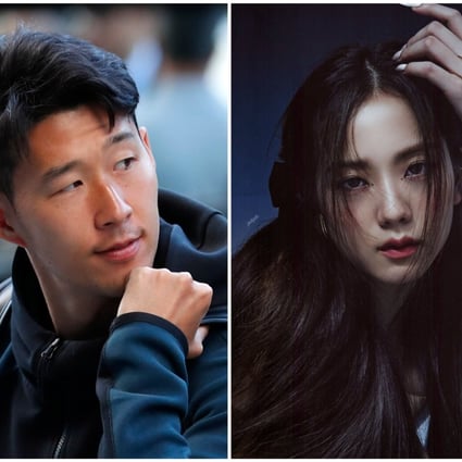 Are two of South Korea’s biggest and most internationally recognisable stars dating? English Premier League footballer Son Heung-min and Jisoo of K-pop band Blackpink. Photos: AP, YG Entertainment