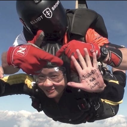 Cancer survivor Audrey Kwan was an adrenaline junkie before her diagnosis. The Hong Kong student, having beaten lymphoma, is considering how she can help others with the disease. Photo: Audrey Kwan