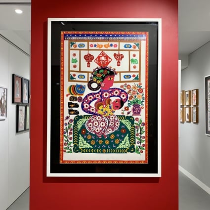 Traditional Chinese papercutting gets a modern touch at Hong Kong exhibition. Above: Breastfeeding by Li Yun-xia. Photo: Artspace K/ Li Yun-xia