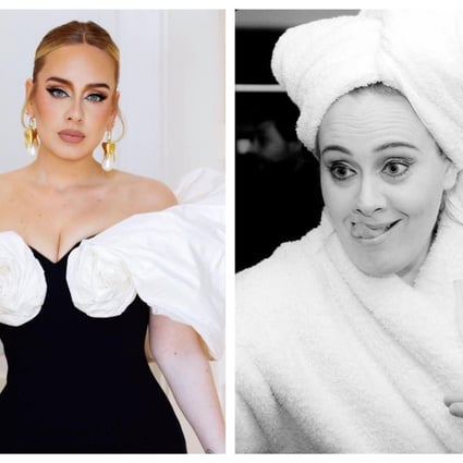 Adele before (right) and after her weight loss – but did she really follow a sirtfood diet to get in shape? Photos: @adele/Instagram