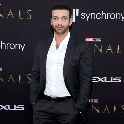 LOS ANGELES, CALIFORNIA - OCTOBER 18: Haaz Sleiman attends Marvel Studios’ “Eternals” premiere on October 18, 2021 in Los Angeles, California.   Rich Fury/Getty Images/AFP
== FOR NEWSPAPERS, INTERNET, TELCOS & TELEVISION USE ONLY ==