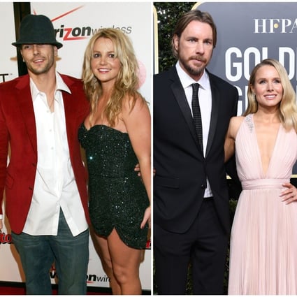 Pink, Britney Spears and The Good Place star Kristen Bell all once proposed. Photos: @hartluck/Instagram, AFP