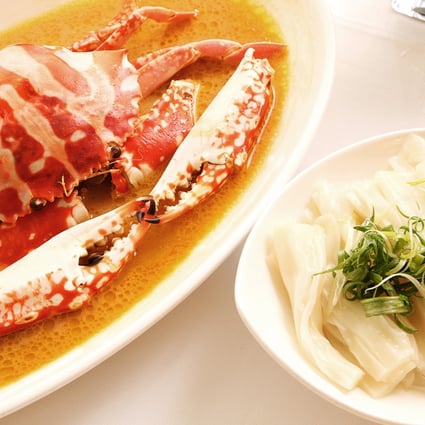 A flower crab dish from Cantonese cuisine restaurant The Chairman in Hong Kong that ‘transports you to a food paradise’, according to Indian baker Pallavi Sheth.