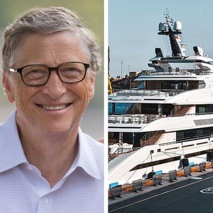 Bill Gates, Jeff Bezos and other guests were spotted partying on a luxurious yacht to celebrate Gates’ birthday. Photos: @thisisbillgates/Instagram, @sytreports/Twitter, Reuters
