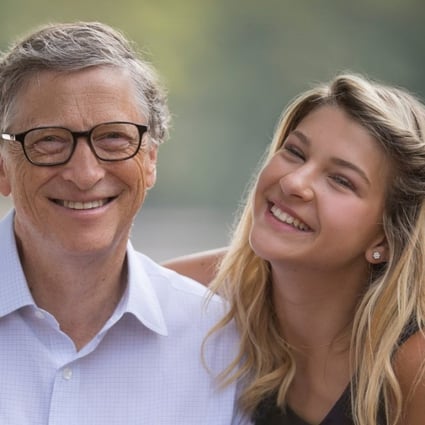 Bill Gates with his youngest daughter, Phoebe. Photos: @thisisbillgates, @pheebeegates/Instagram