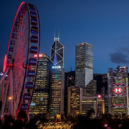 Commercial buildings at dusk in Central. In Hong Kong alone, there were HK$4.3 trillion worth of assets and HK$34.9 trillion of derivative contracts referencing Libor in September. Photo: Bloomberg 