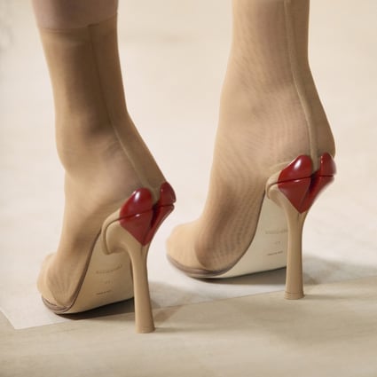 Statement-making designs are just one of autumn/winter 2021’s women’s shoe trends, like this pair from Burberry. Photo: Handout