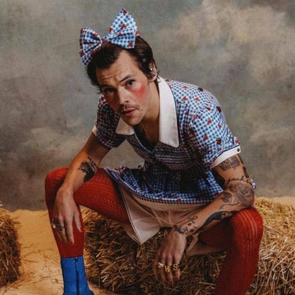 Former One Direction singer Harry Styles in a recent Halloween costume. He has launched Pleasing, a wellness and beauty brand that packages a concept in addition to products. Photo: Instagram