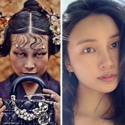 Chen Man (right) apologised for a Dior photograph (left) that was heavily criticised in China. Photo: Handout