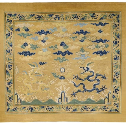 This Ming dynasty carpet sold for US$7.16 million on Tuesday. Photo: Christie’s