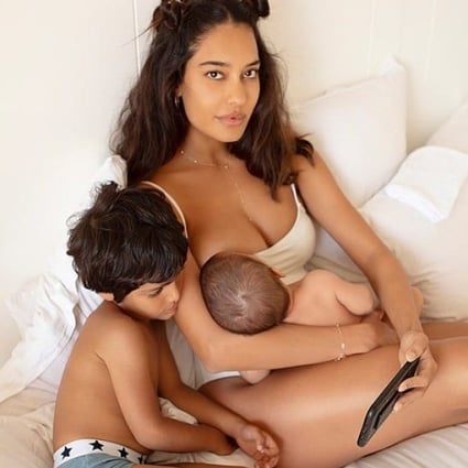 Indian model and actress Lisa Haydon has uploaded pictures of herself breastfeeding, calling it a ‘beautiful way to bond and connect with your child’. Photo: Instagram