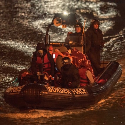 Migrants arrive at Dover Docks on Thursday after being rescued by British Border Force. Photo: EPA-EFE.