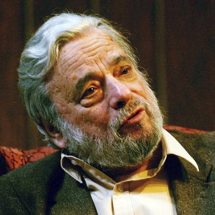 Composer and lyricist Stephen Sondheim speaks during a gathering at Tufts University in Medford, Massachusetts, in April 2004. Photo: AP