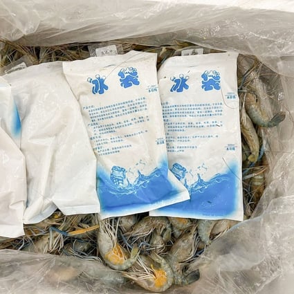 The drugs were packed in with frozen shrimp. Photo: Handout