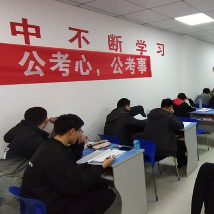 More than 2.12 million candidates registered for China’s annual national civil service exam that took place this week, but only 31,200 jobs are available. Photo: Weibo