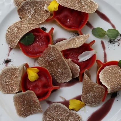 Wagyu ravioli from Radical Chic, one of the Hong Kong restaurants helping to redefine our understanding of Italian cuisine. Photo: K. Y. Cheng