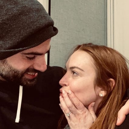Lindsay Lohan just announced her engagement to Bader Shammas on Instagram. Photos: @lindsaylohan/Instagram